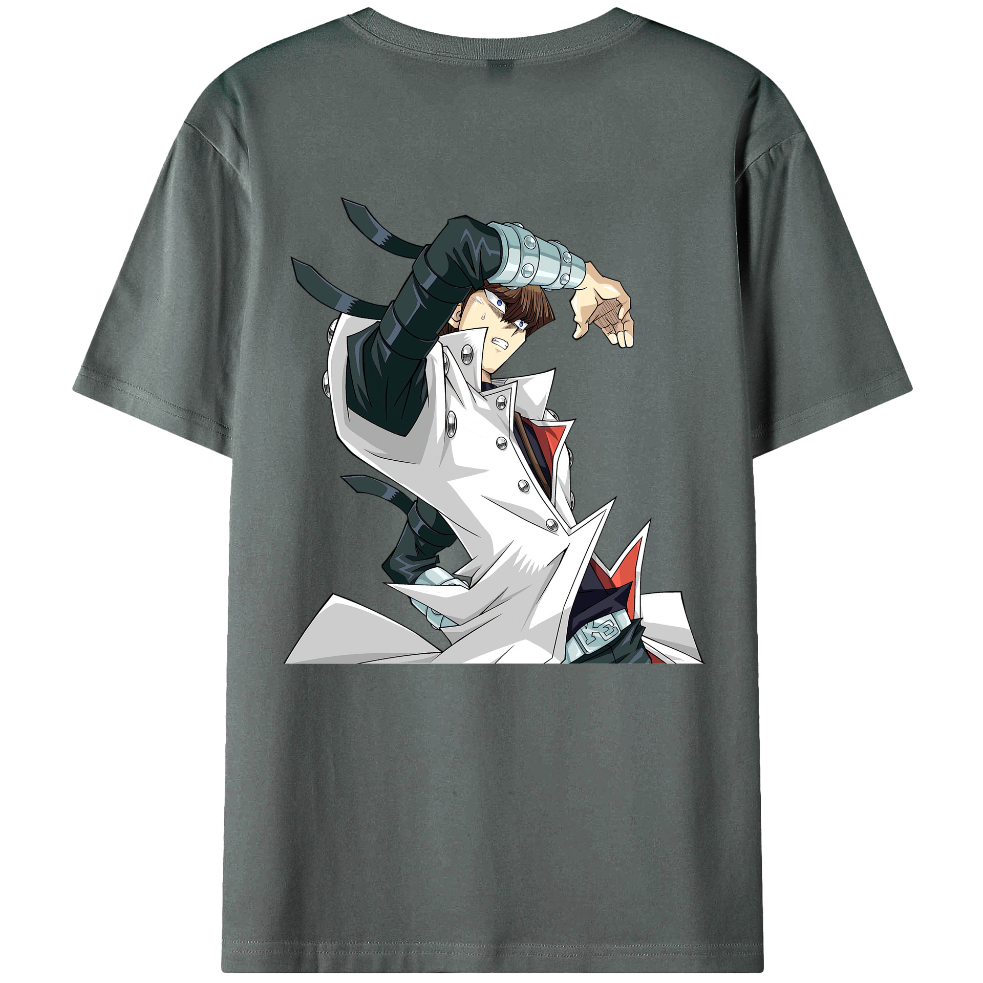 （画像用） 遊☆戯☆王 Yu-Gi-Oh! 綿100％ メンズ半袖Tシャツ（バックプリント） 通気性